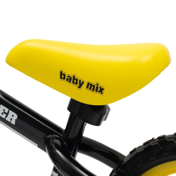 Detský balančný bicykel Baby Mix Traveller čierny – Obrázok 3