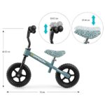 Detský balančný bicykel Milly Mally Dragon denim – Obrázok 5