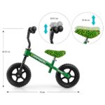 Detský balančný bicykel Milly Mally Dragon green – Obrázok 5