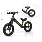 Detský balančný bicykel Milly Mally Ranger Black – Obrázok 5