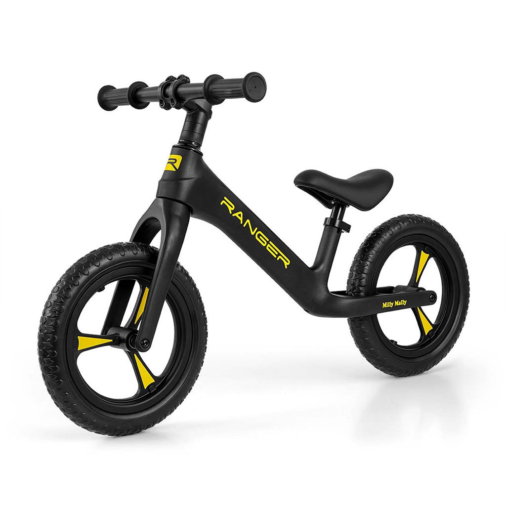 Detsky-balancny-bicykel-Milly-Mally-Ranger-Black Detský balančný bicykel Milly Mally Ranger Black – Obrázok 1