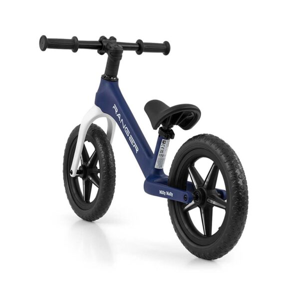 Detský balančný bicykel Milly Mally Ranger Flash Navy – Obrázok 3