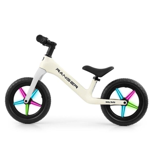 Detský balančný bicykel Milly Mally Ranger Flash White – Obrázok 4