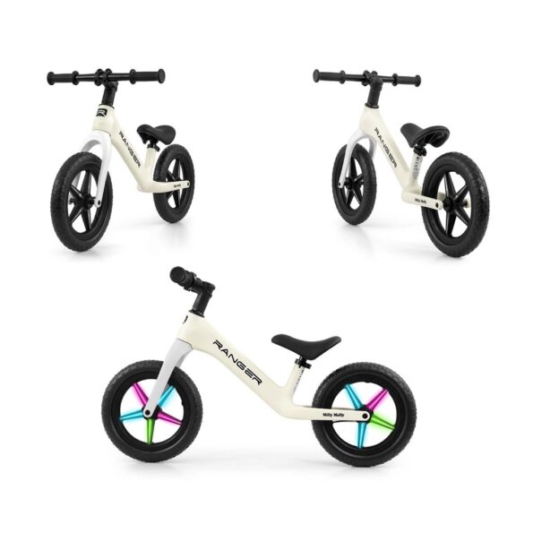 Detský balančný bicykel Milly Mally Ranger Flash White – Obrázok 10