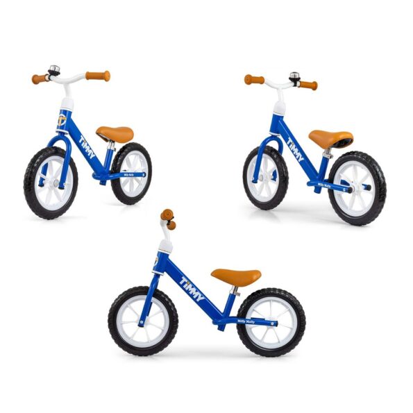Detský balančný bicykel Milly Mally Timmy Navy – Obrázok 4