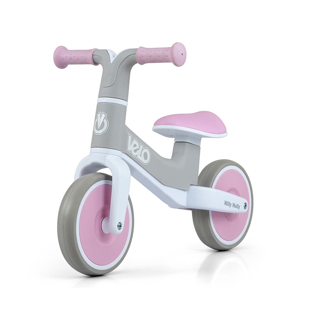 Detsky-balancny-bicykel-Milly-Mally-Velo-Pink Detský balančný bicykel Milly Mally Velo Pink – Obrázok 1