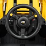 Detský elektrický traktor Baby Mix CAT žltý – Obrázok 4
