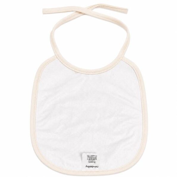 Detský froté podbradník podšitý PVC New Baby béžový – Obrázok 2