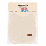 Detský froté podbradník podšitý PVC New Baby béžový – Obrázok 3
