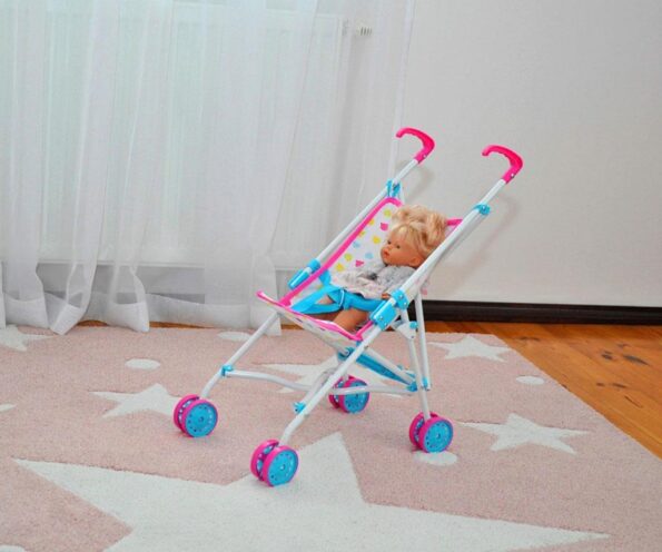 Detský golfový kočík pre bábiky Milly Mally Julia Candy – Obrázok 6