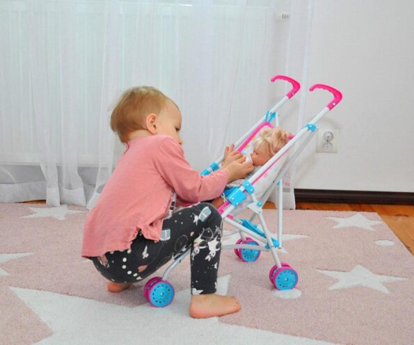 Detský golfový kočík pre bábiky Milly Mally Julia Candy – Obrázok 7