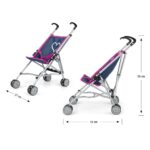 Detský golfový kočík pre bábiky Milly Mally Julia Prestige Navy – Obrázok 5