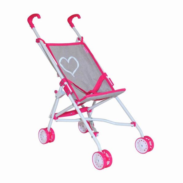 Detský golfový kočík pre bábiky Milly Mally Julia Prestige Pink – Obrázok 2