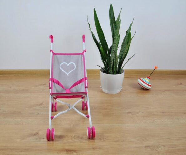 Detský golfový kočík pre bábiky Milly Mally Julia Prestige Pink – Obrázok 9