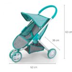 Detský golfový kočík pre bábiky Milly Mally Susie Prestige Mint – Obrázok 5