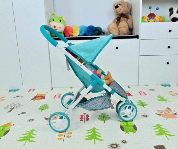 Detský golfový kočík pre bábiky Milly Mally Susie Prestige Mint – Obrázok 8