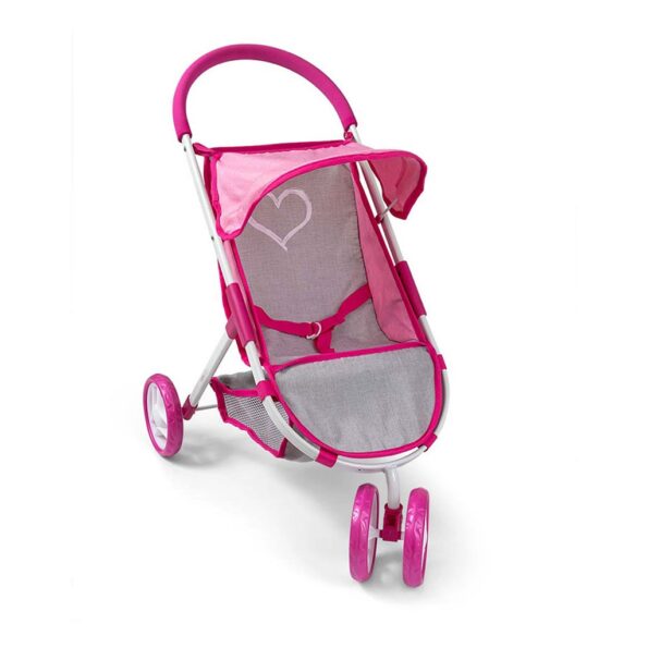 Detský golfový kočík pre bábiky Milly Mally Susie Prestige Pink – Obrázok 3