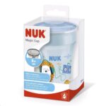 Detský hrnček Magic NUK 360 ° s viečkom light blue – Obrázok 4