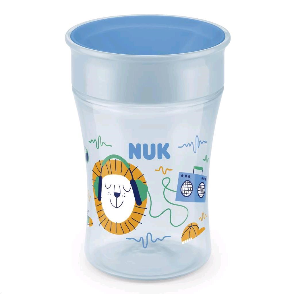 Detsky-hrncek-Magic-NUK-360-s-vieckom-light-blue Detský hrnček Magic NUK 360 ° s viečkom light blue – Obrázok 1