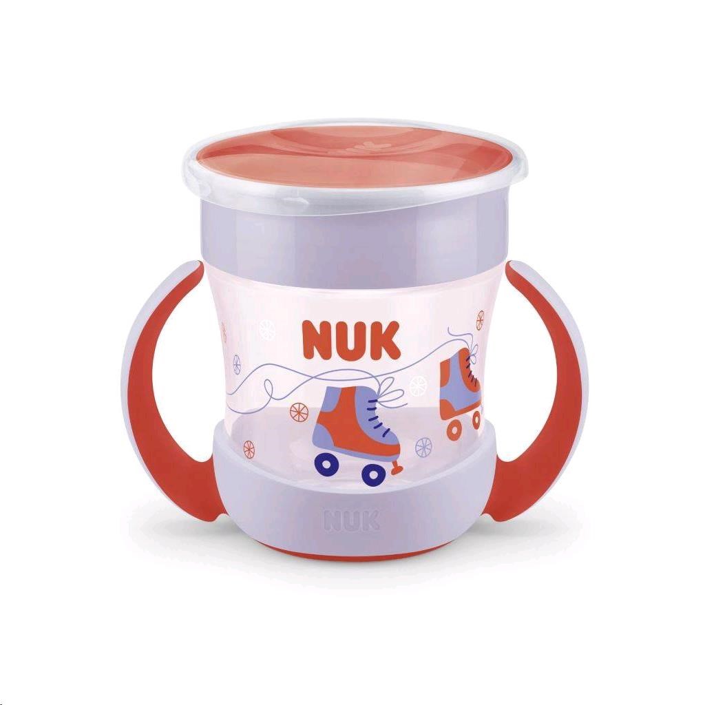 Detsky-hrncek-Mini-Magic-NUK-360-s-vieckom-cervena Detský hrnček Mini Magic NUK 360 ° s viečkom červená – Obrázok 1