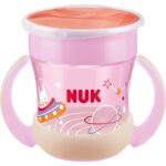 Detský hrnček Mini Magic NUK Cup Night 160 ml pink