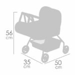 Detský kočík DeCuevas Môj prvý kočík pre bábiky s taškou GALA 2023 - 56 cm – Obrázok 7