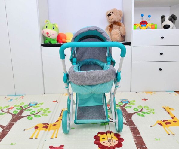 Detský kočík pre bábiky Milly Mally Alice Prestige Mint – Obrázok 9