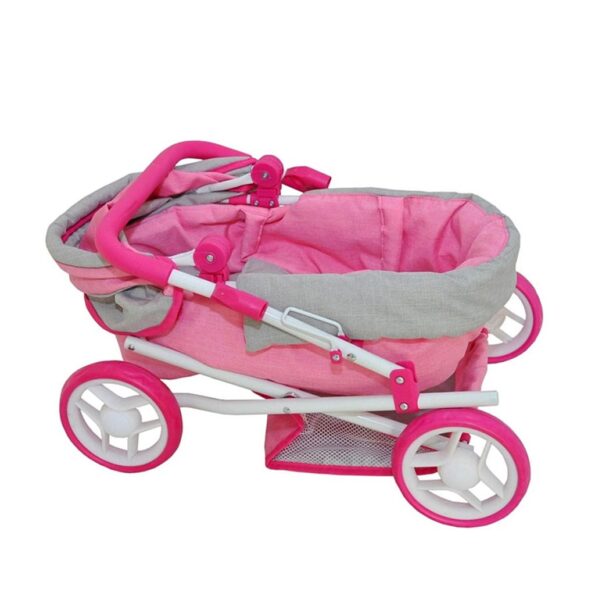 Detský kočík pre bábiky Milly Mally Alice Prestige Pink – Obrázok 3