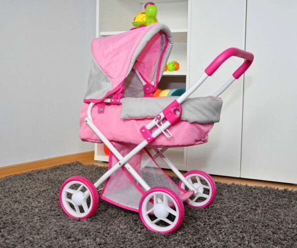 Detský kočík pre bábiky Milly Mally Alice Prestige Pink – Obrázok 4