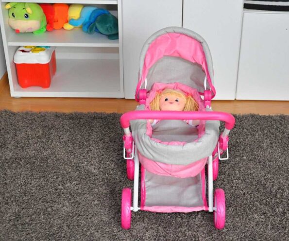 Detský kočík pre bábiky Milly Mally Alice Prestige Pink – Obrázok 5