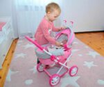 Detský kočík pre bábiky Milly Mally Alice Prestige Pink – Obrázok 7