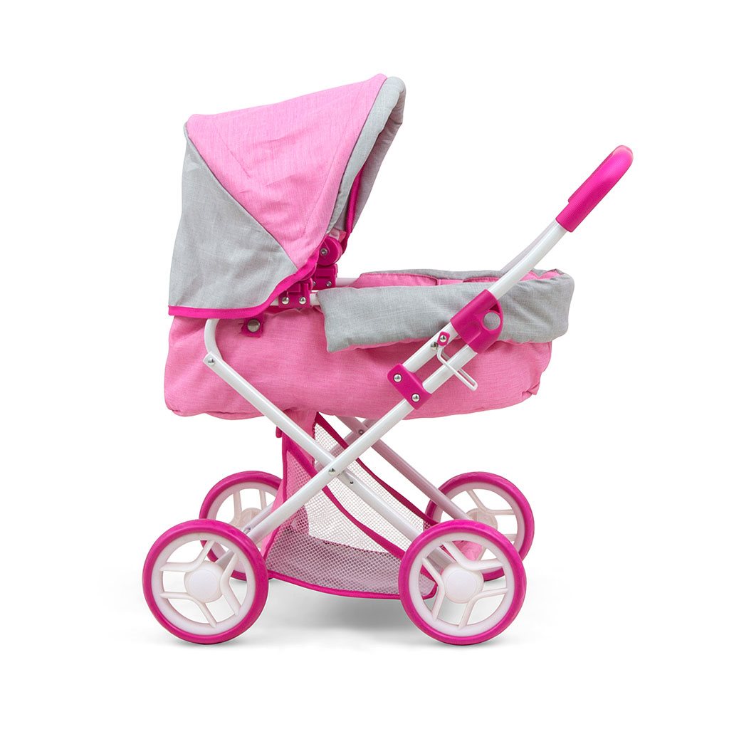 Detsky-kocik-pre-babiky-Milly-Mally-Alice-Prestige-Pink Detský kočík pre bábiky Milly Mally Alice Prestige Pink – Obrázok 1