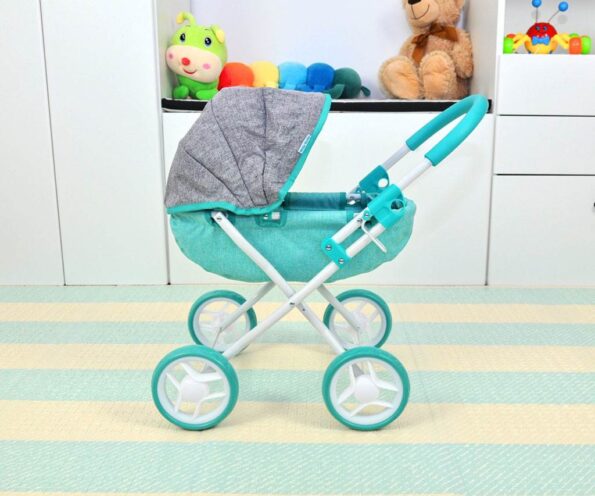 Detský kočík pre bábiky Milly Mally Dori Prestige Mint – Obrázok 7