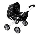 Detský kočík pre bábiky New Baby Anička black – Obrázok 2