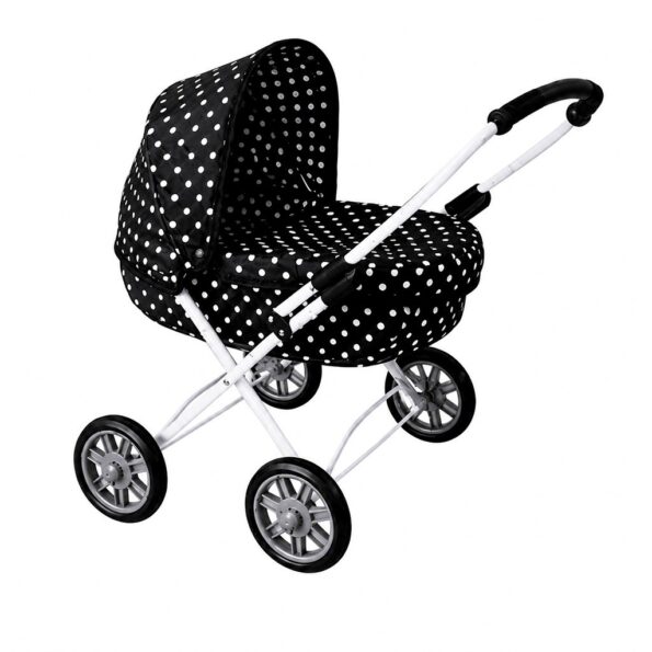 Detský kočík pre bábiky New Baby Anička black – Obrázok 2