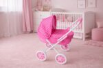 Detský kočík pre bábiky New Baby Anička ružový – Obrázok 3
