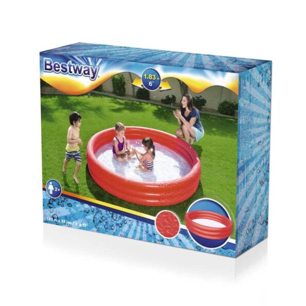 Detský nafukovací bazén Bestway 183x33 cm červený – Obrázok 6