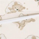 Detský podsedák na stoličku New Baby BASIC bear beige – Obrázok 2
