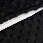 Detský podsedák na stoličku New Baby STANDARD Minky black – Obrázok 2