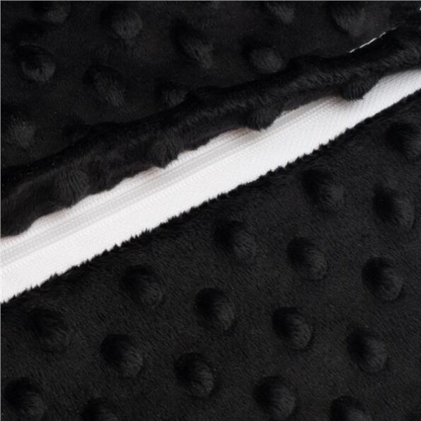 Detský podsedák na stoličku New Baby STANDARD Minky black – Obrázok 2
