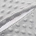 Detský podsedák na stoličku New Baby STANDARD Minky grey – Obrázok 2