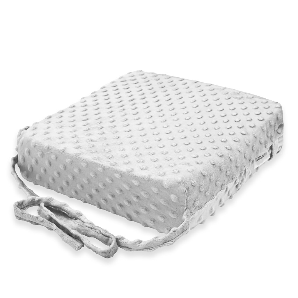 Detsky-podsedak-na-stolicku-New-Baby-STANDARD-Minky-grey Detský podsedák na stoličku New Baby STANDARD Minky grey – Obrázok 1