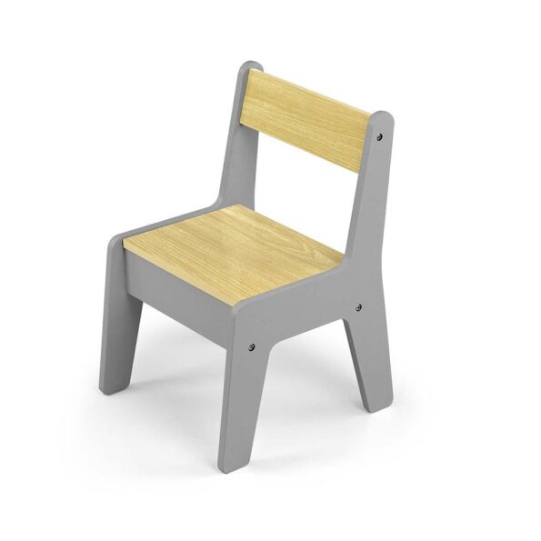 Detský stôl a stolička Milly Mally Olaf Blocks Dark Grey – Obrázok 7