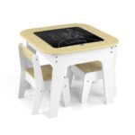Detský stôl a stolička Milly Mally Olaf Blocks White – Obrázok 2