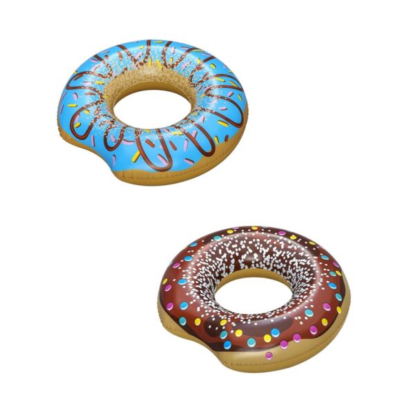 Detský veľký nafukovací kruh Bestway DONUT 107cm modrý – Obrázok 7