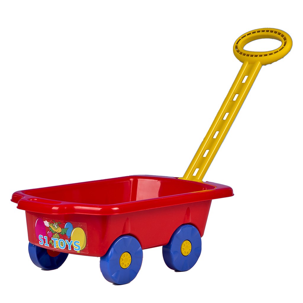 Detsky-vozik-Vlecka-BAYO-45-cm-cerveny Detský vozík Vlečka BAYO 45 cm červený – Obrázok 1