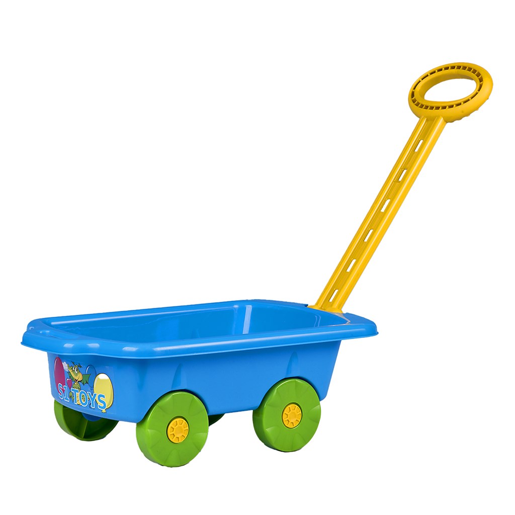 Detsky-vozik-Vlecka-BAYO-45-cm-modry Detský vozík Vlečka BAYO 45 cm modrý – Obrázok 1