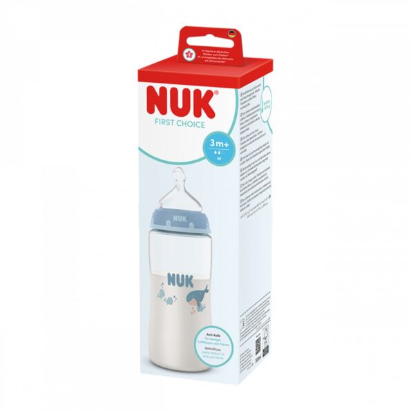 Dojčenská fľaša NUK First Choice Temperature Control 300 ml Whale – Obrázok 3