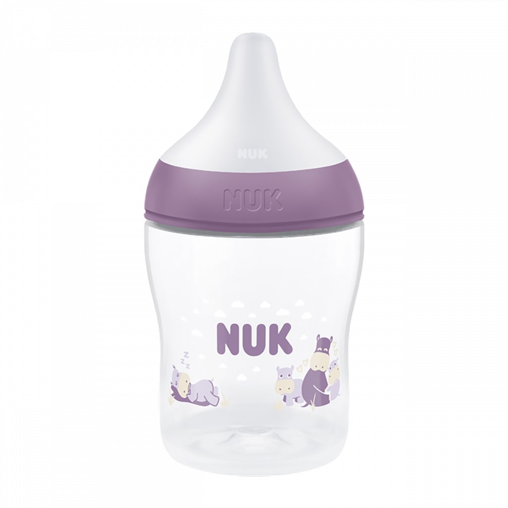 Dojcenska-flasa-NUK-Perfect-Match-Temperature-Control-150-ml-Hippo Dojčenská fľaša NUK Perfect Match Temperature Control 150 ml Hippo – Obrázok 1