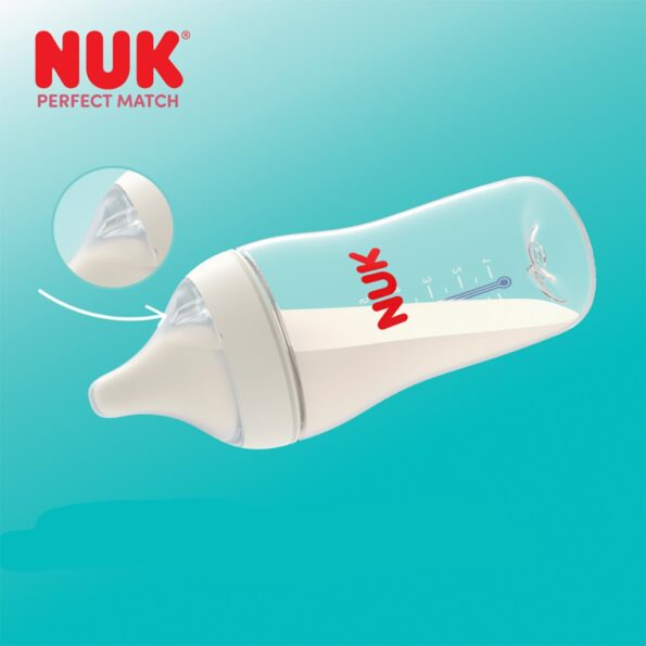 Dojčenská fľaša NUK Perfect Match Temperature Control 150 ml Sheep – Obrázok 3